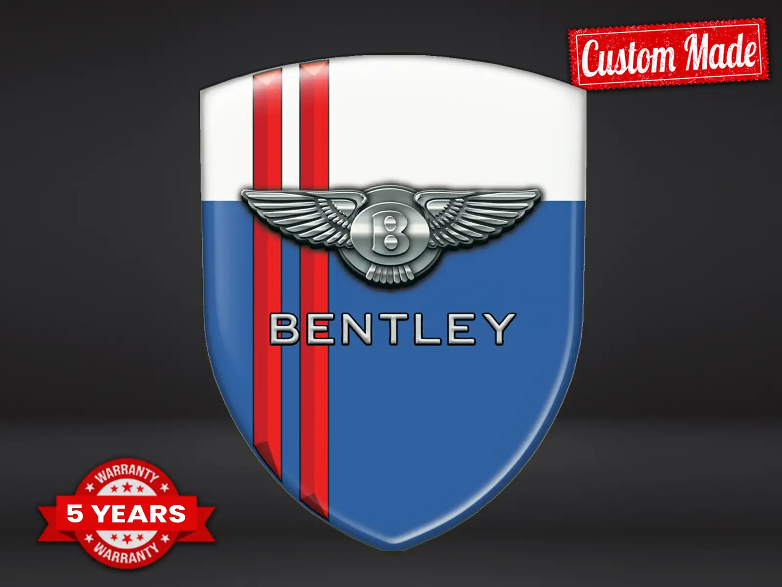 Bentley Heckscheibensticker Stil Racing Anpassbar